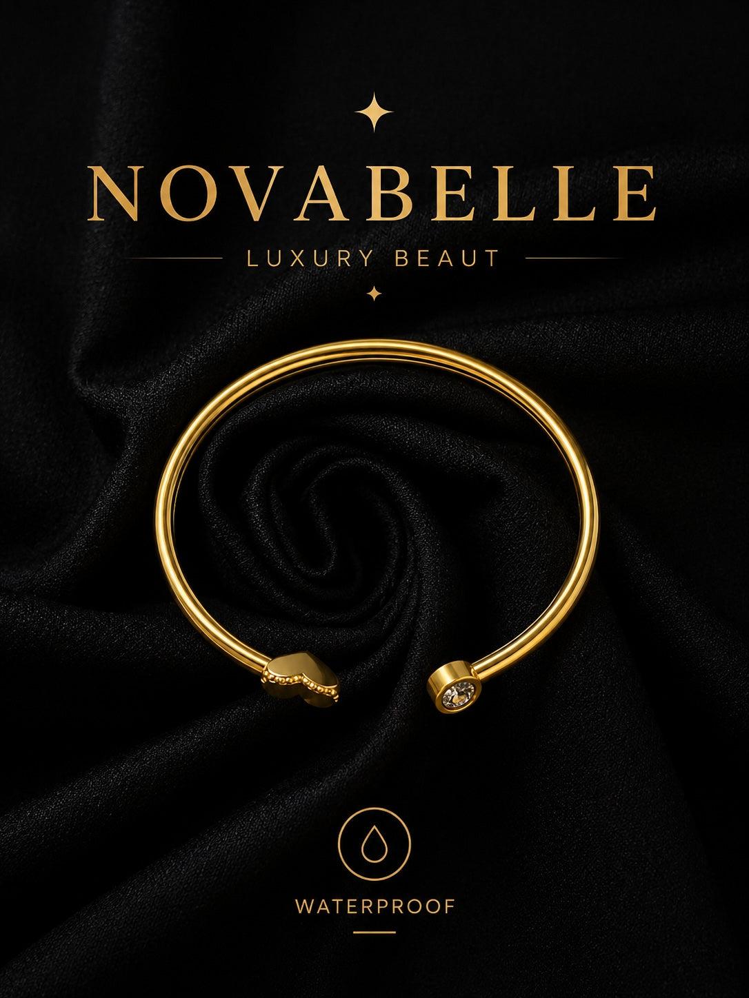 Golden Heart Glow Bracelet