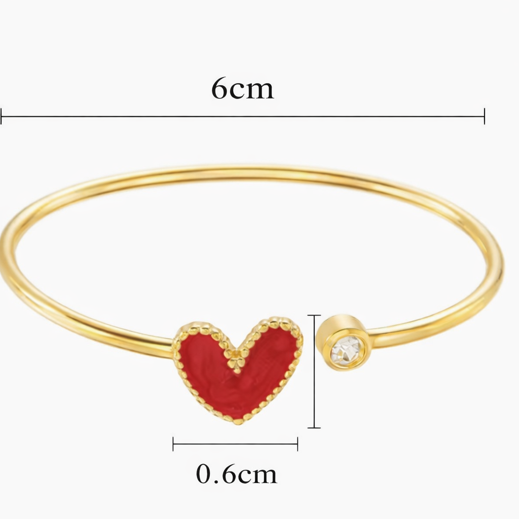 Golden Heart Glow Bracelet