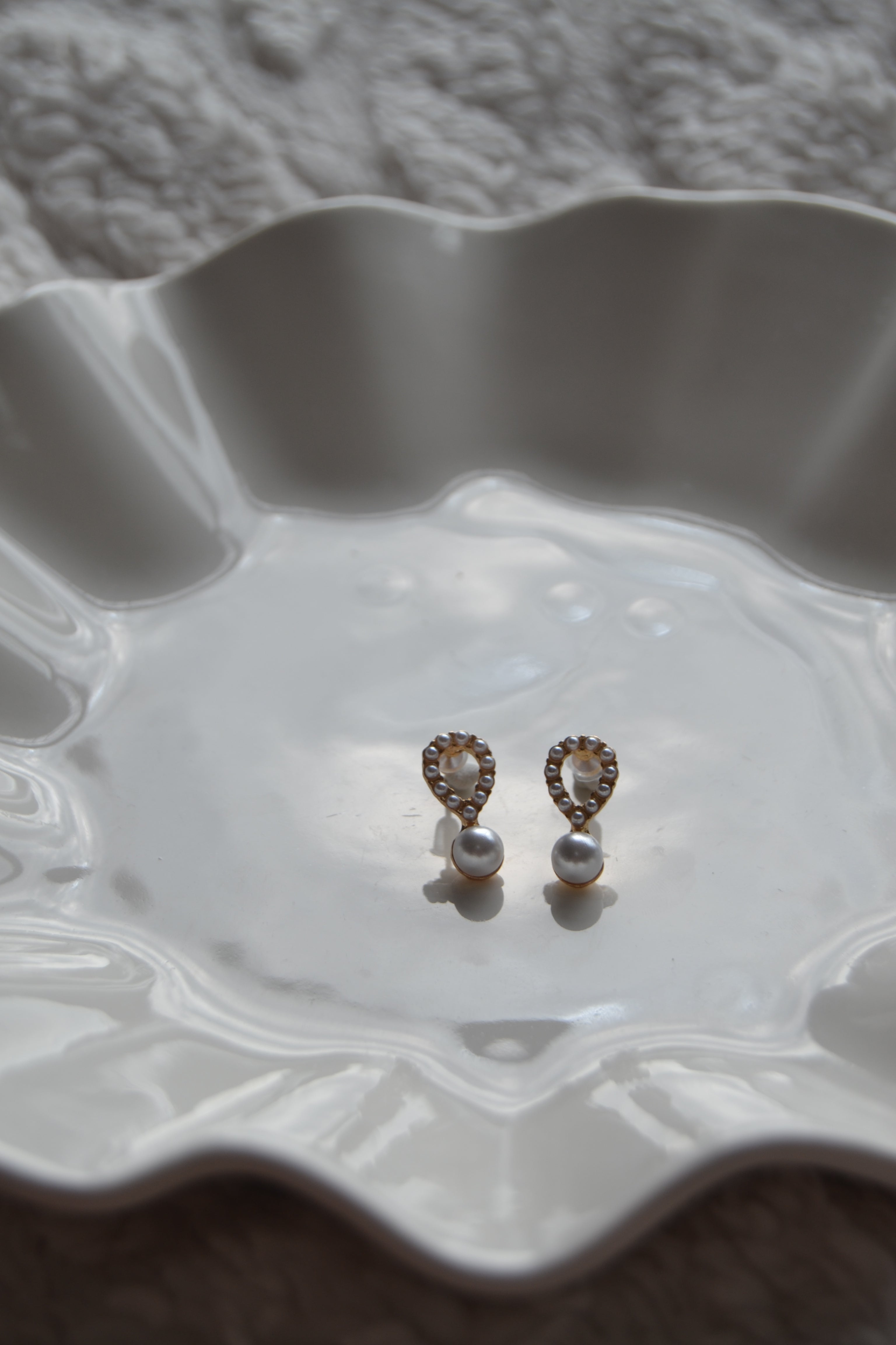 Pearl Teardrop Studs