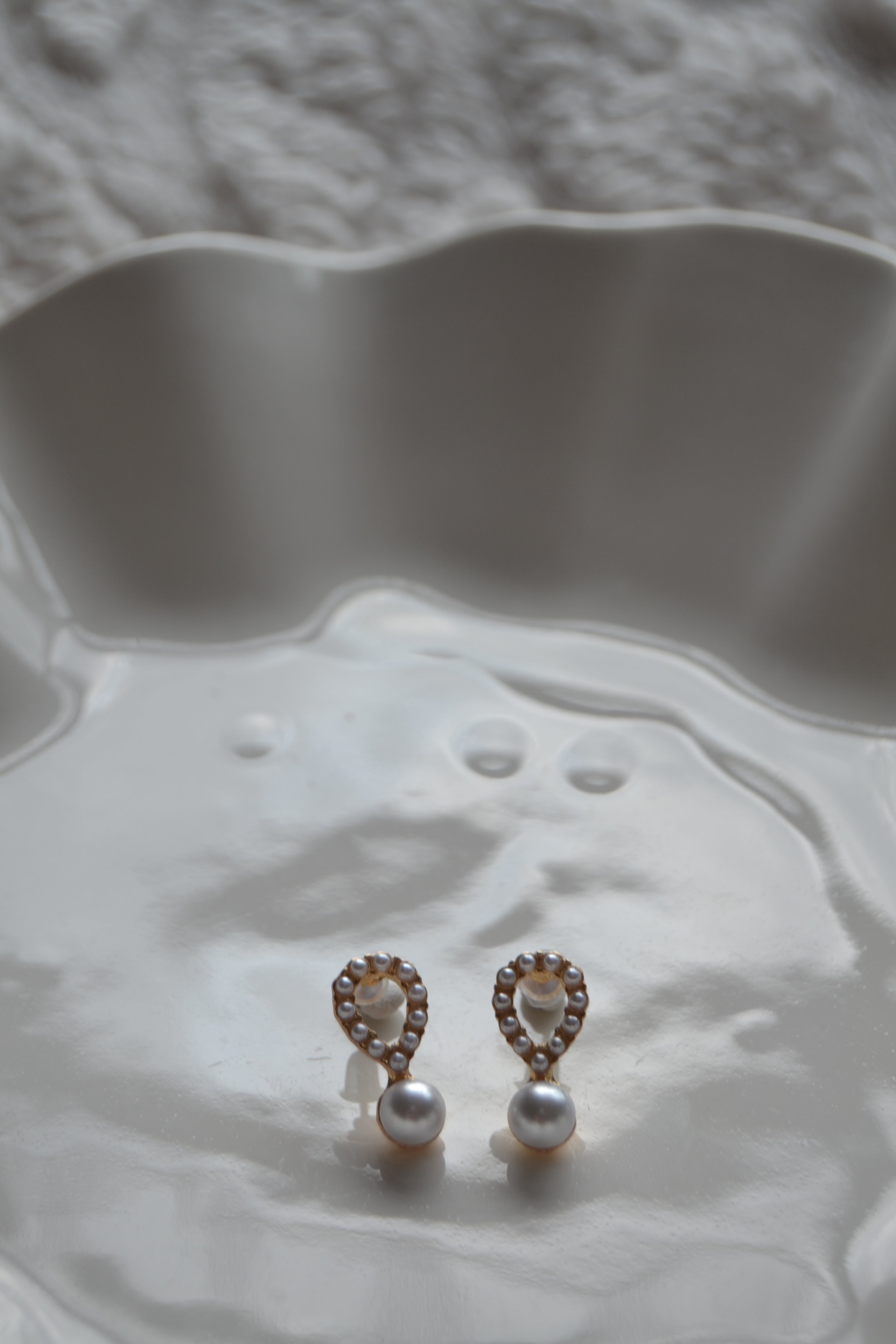Pearl Teardrop Studs