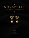 Golden Bow Glow Studs