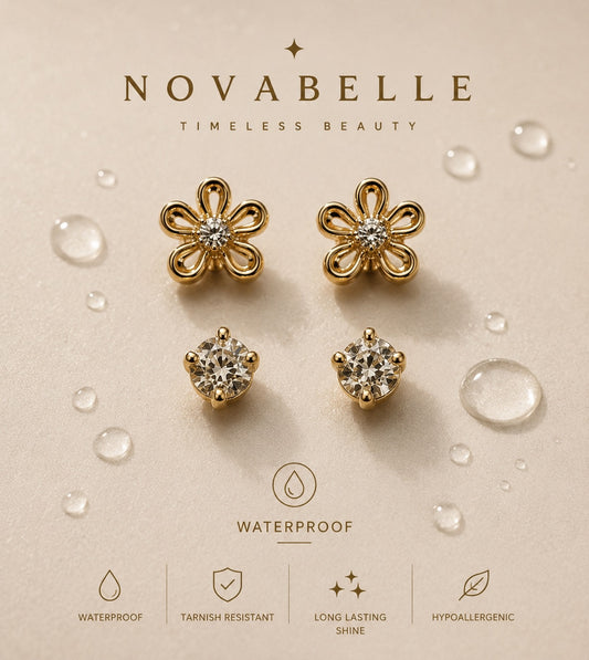 Golden Bloom Studs