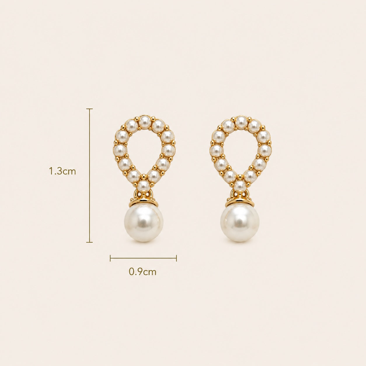 Teardrop Pearl Studs