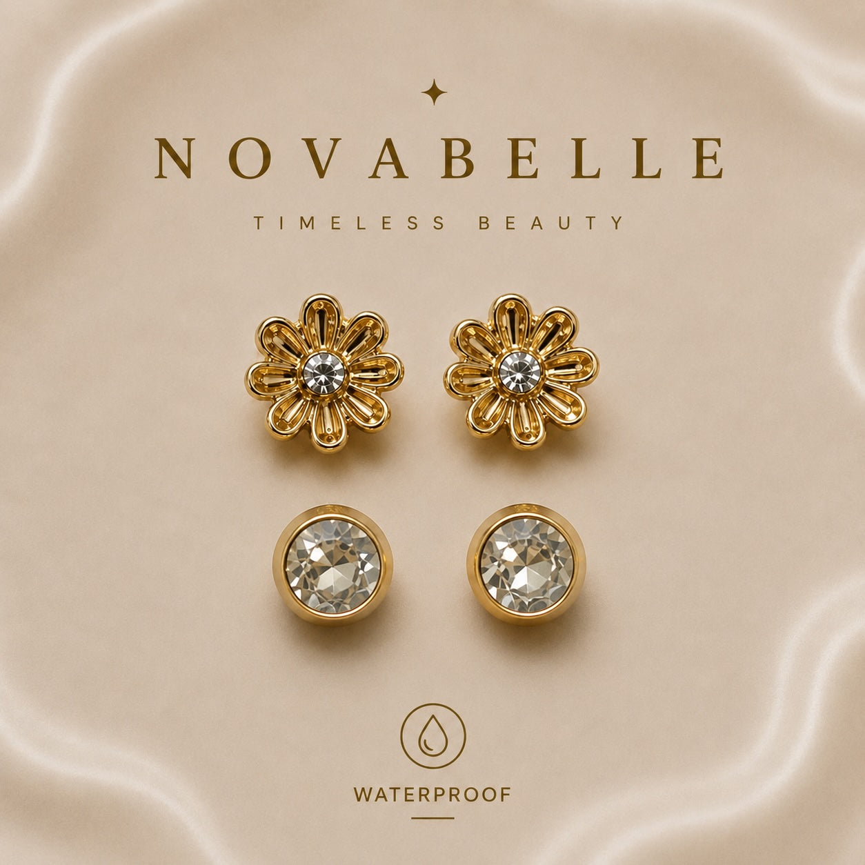 Timeless Petal & Stone Charm