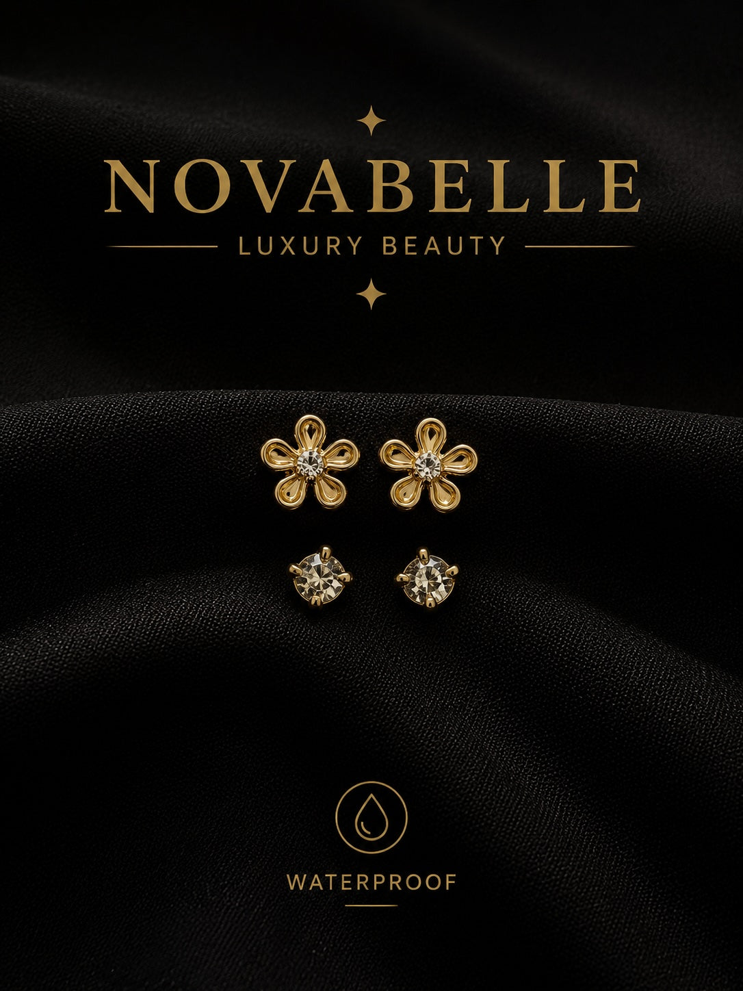 Golden Bloom Studs