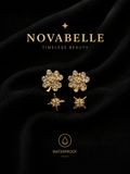 Golden Clover & Star Studs