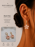 Blush Pink Petal Hoops